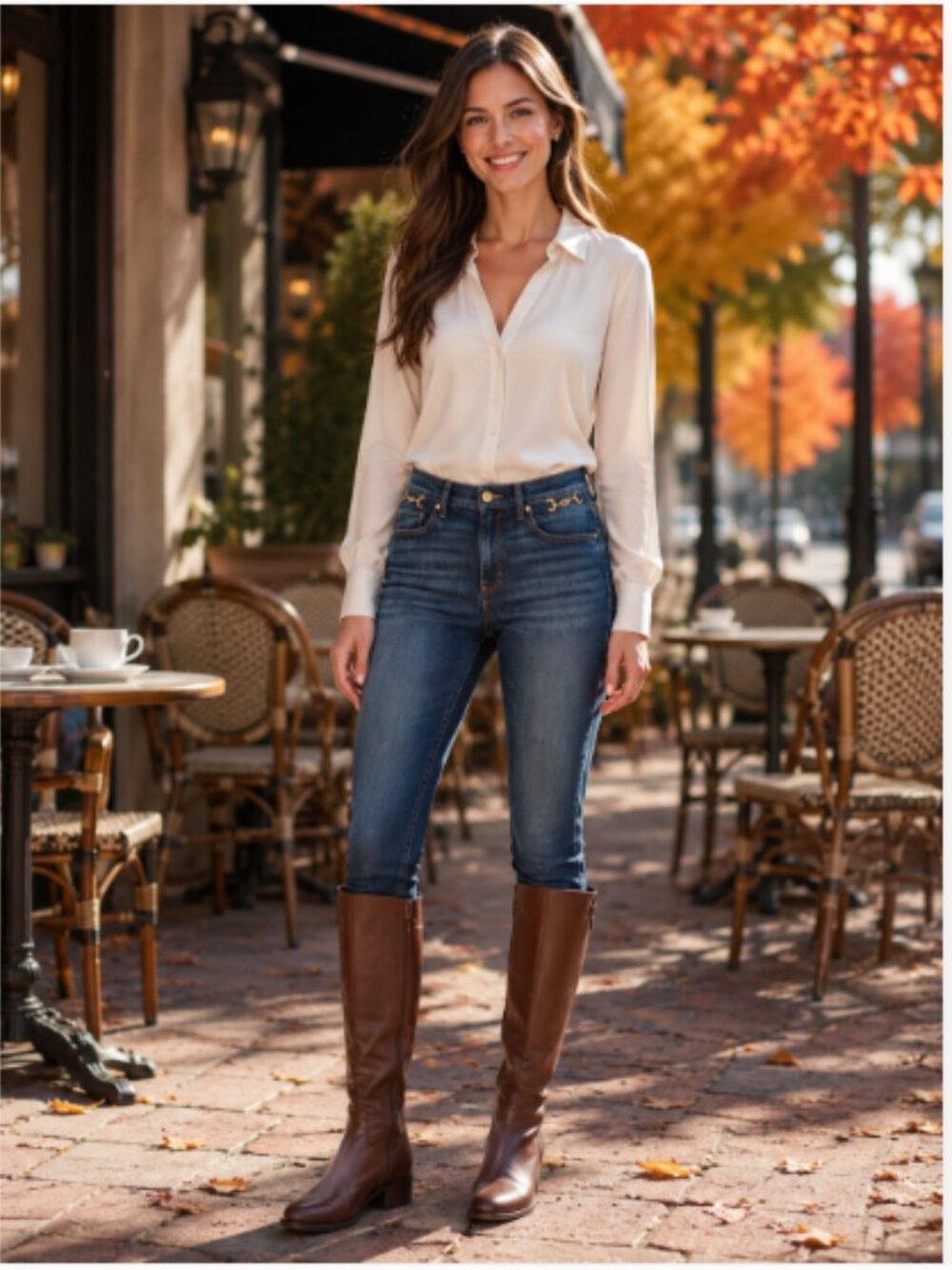 Loft The Skinny Dark Wash Jeans with Snaffle Equestrian Details (NWOT Sample)